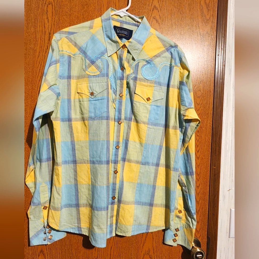 1X Classic Western long sleeve western shirt